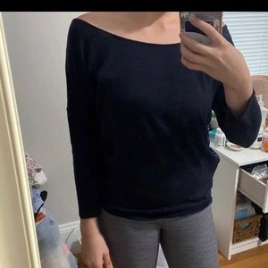 aritzia navy thin sweater